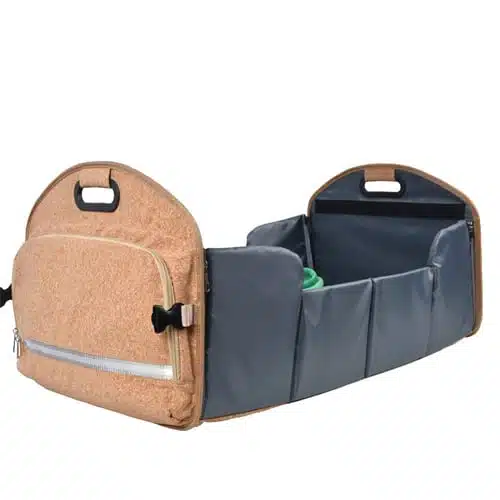 Bolsa de pañales de corcho para bebés: así de fácil es viajar con el bebé