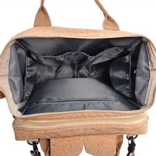 Cork Baby Backpack-Portable Foldable Mommy Bag - Görsel 7