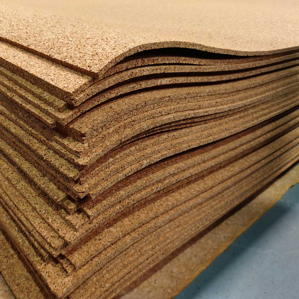 Fine Grain Large Cork Roll - 6 Meter x 1.22 Meter - Various Thicknesse