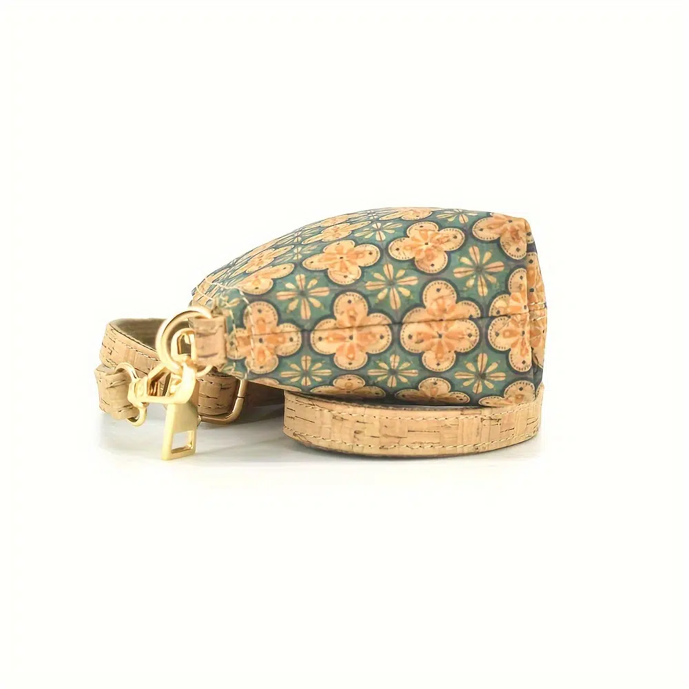 ⁦Bohemian Paisley Vegan Cork Leather Crossbody Bag⁩ - الصورة ⁦5⁩