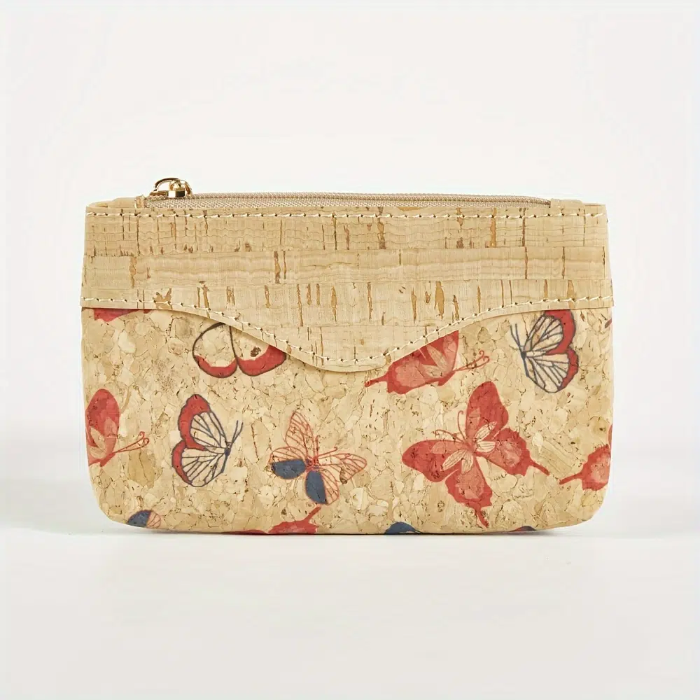Retro Flower Pattern Cork Carry On Pouch 10 Retro Flower Pattern Cork Carry On Pouch – Image 10
