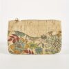 Retro Flower Pattern Cork Carry On Pouch - immagine 7
