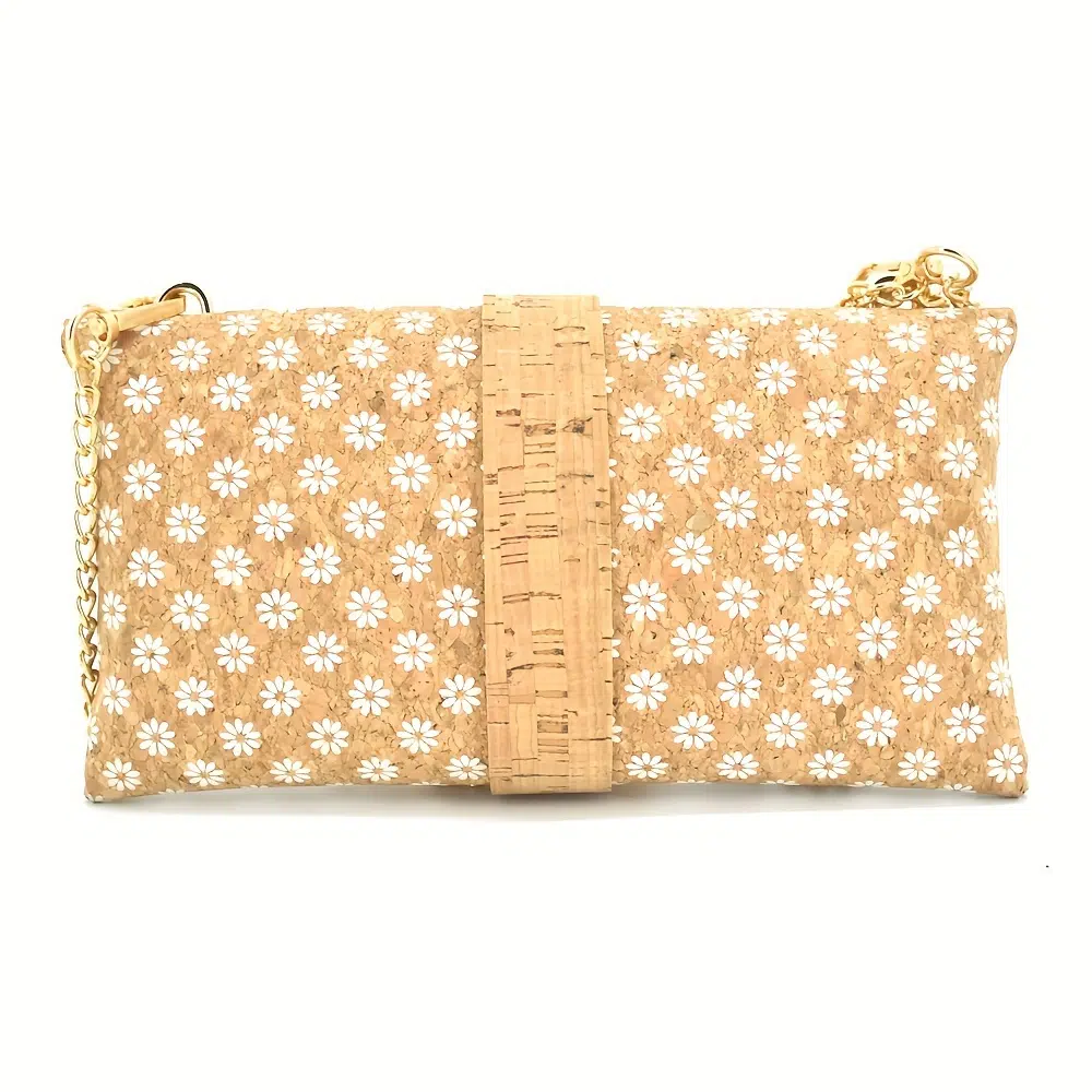 Trendy Ketting Schoudertas 6 Trendy Chain Cork Shoulder Bag - Afbeelding 6