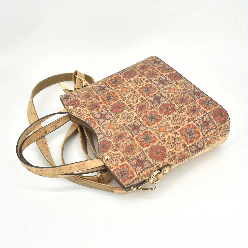 Floral Print Cork Tote Bag 3 Floral Print Cork Tote Bag - Image 3