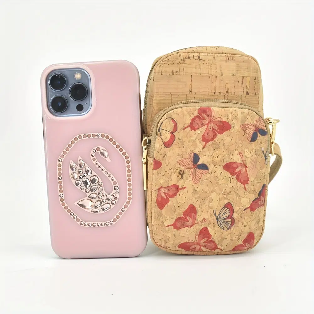 Fashion Printed Cork Crossbody Bag - Imagen 2