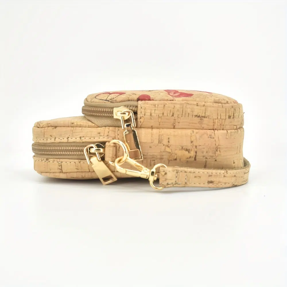 Fashion Printed Cork Crossbody Bag - Imagen 6