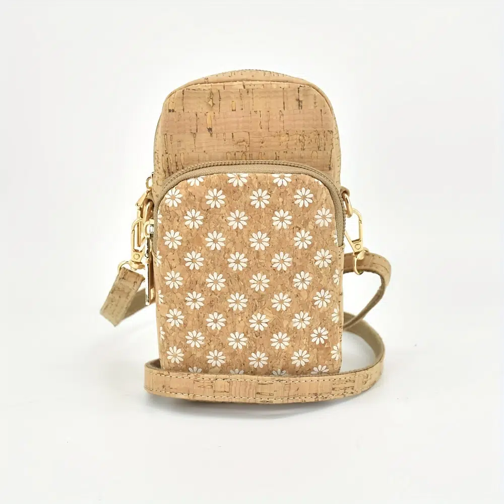 Fashion Printed Cork Crossbody Bag - Imagen 7
