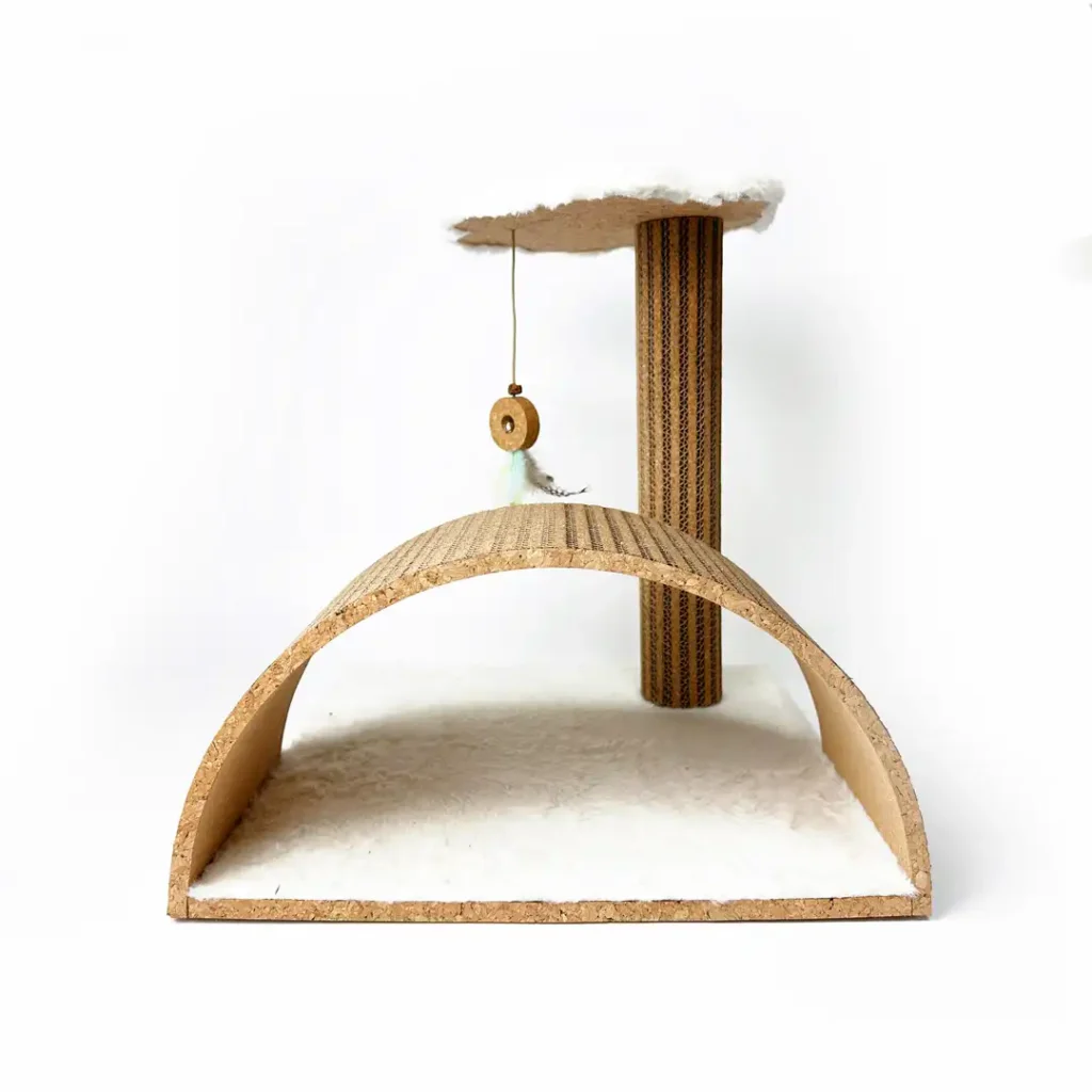 cork cat scratch post 1 1