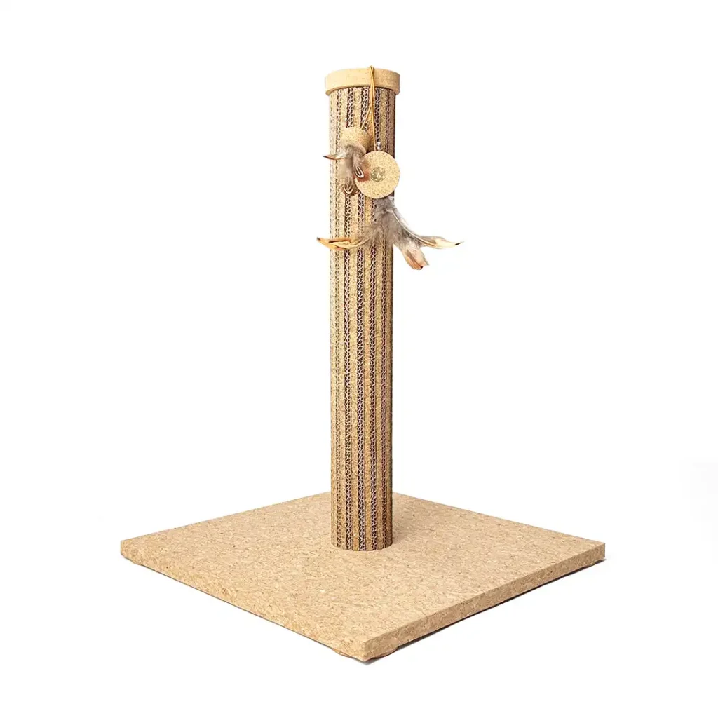 cork cat scratch post 1